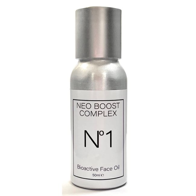 100% Natural No.1 Bioactive Face Oil - 50ml by NEO BOOST COMPLEX. Potent Blend of 18 Active Botanical Oils to Nourish, Hydrate, Fortify & Revive Dry Skin. With Rose Quartz & Amethyst for Radiant Skin.