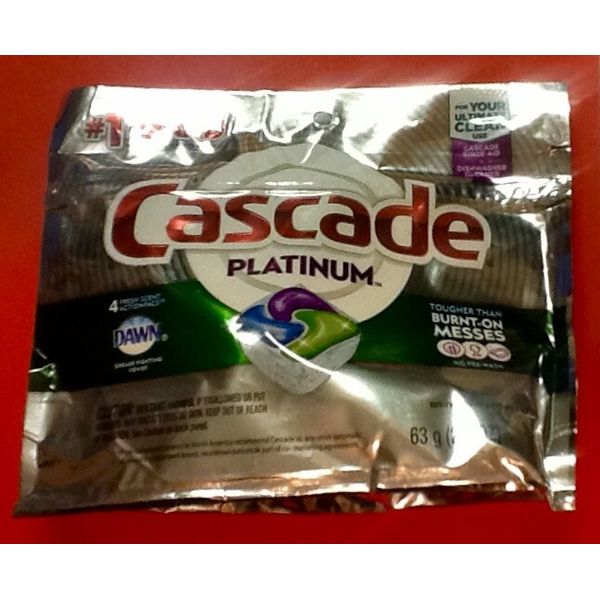 Cascade Dawn Platinum Dishwasher Detergent Pods Fresh Clean 4 Count / Pack Total