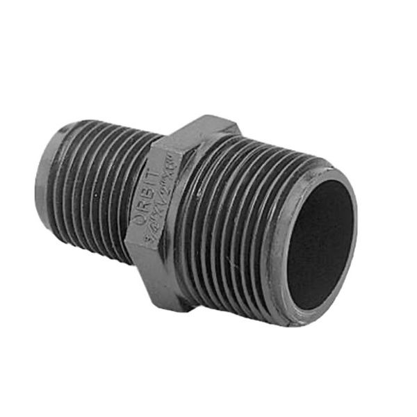 Underground Sprinkler Riser Extension Adapter, 1/2 x 3/4-In. Male