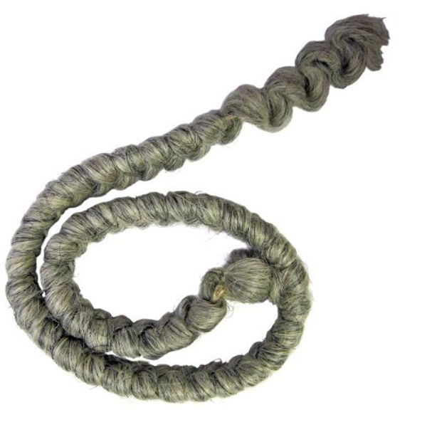 Mehron Makeup Crepe Hair 12-inch Braid (Light Grey)