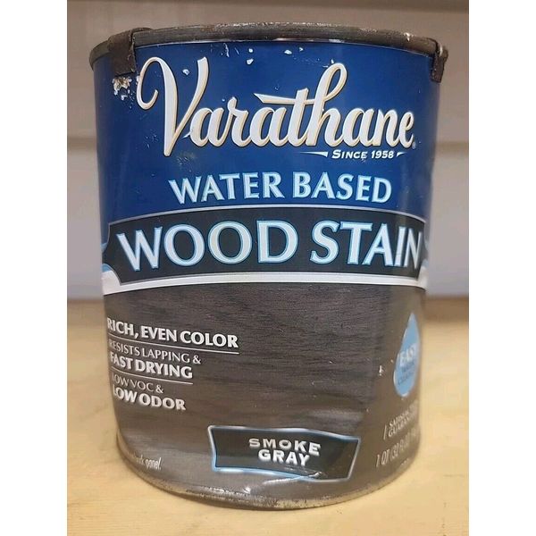 Varathane Penetrating Wood Stain Smoke Gray 1 QT Fast Drying Low Odor