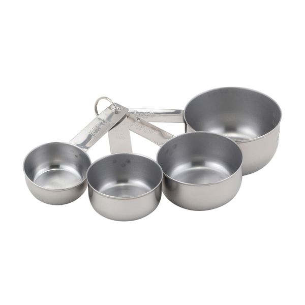 Mrs. Anderson’s Baking Measuring Cups, Engraved Measurements for Liquid or Dry Ingredients, Stainless Steel, 4-Piece Set