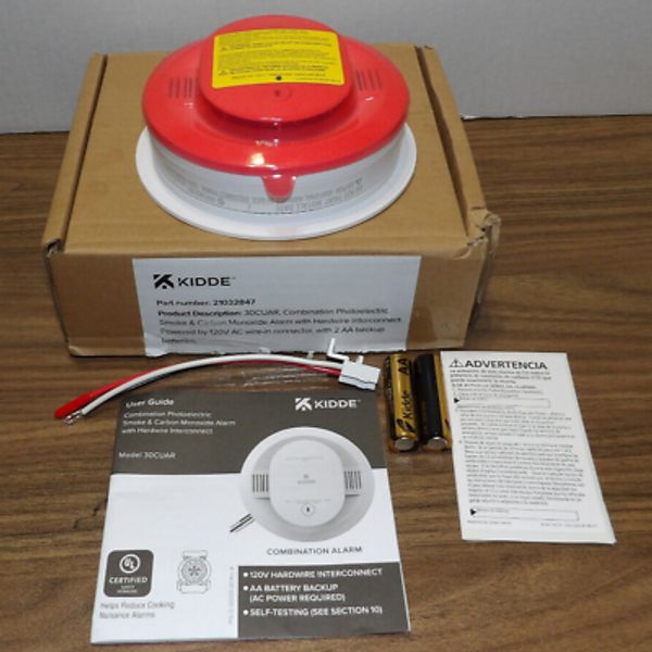 Kidde 30CUAR DETECT Smoke + Carbon Monoxide Alarm. New/Open box.