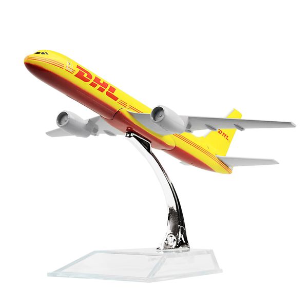 Diecast Airplane 1:400 DHL B757 Metal （16cm） Plane Model Office Decoration or Gift by LESES