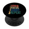 Aim Focus Shoot Repeat Skeet Trap Pigeon Clay Shooting PopSockets Adhesive PopGrip