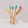 TreeBird Kids Bamboo Toothbrush 6-Pack | Super Soft Bristles | Eco-Friendly Dental Care for Children | Compostable Natural Organic Wood Handles | Colorful BPA-Free Brushheads