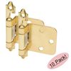 *10 Pack* Cosmas 15539-BB Brushed Brass Hinge Variable Overlay (Pair)