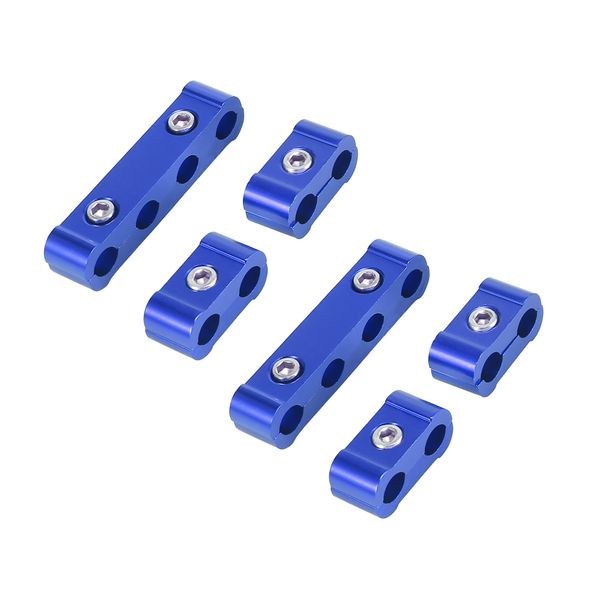 REPAIROCK 2 Set 8mm Car Engine Spark Plug Wire Separator Looms Divider Blue Durable Material Auto Replacement Parts