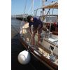 TAYLOR MADE PRODUCTS Tuff End Buoy, Orange (15") – Flexible, Strong, Marine-Grade Vinyl Buoy for 25-40 Foot Boats – Easy-to-use, Trivalve™ Inflates with Standard Ball Pump – 2020108089