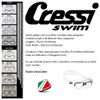 Cressi Cobra, Clear/Pink, Clear lens