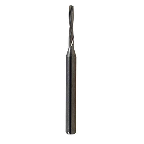 RedLine Tools - #71 (.0260) Carbide Micro Drill, Uncoated (Bright) 1/8 (.1250) Shank Diameter, 2 Flute .2500 Flute Length, 1.5000 OAL, 135° Point Angle, 12° Helix Angle - RDH0549