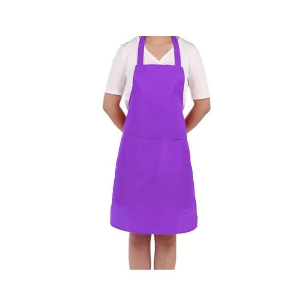 WS Accessories 2 Pocket Apron 60x70cm - Ideal for kitchen, home and garden use [Purple]