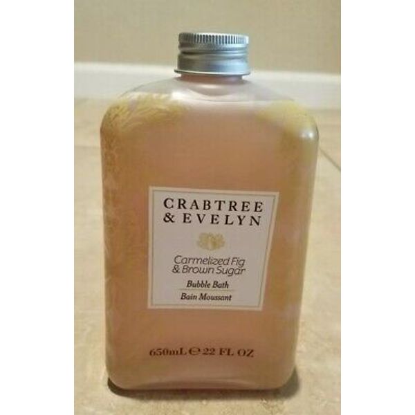 Crabtree & Evelyn Carmelized Fig And Brown Sugar Bubble Bath 22 fl oz NEW