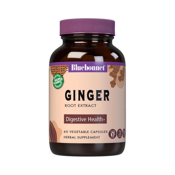 BlueBonnet Ginger Root Extract Supplement, 60 Count