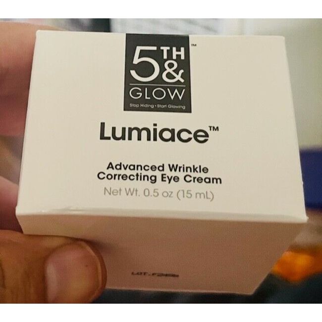 5th & Glow LUMIACE Advanced Wrinkle Correcting Eye Cream (0.5 oz/15ml) NIB!