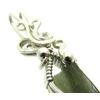 Moldavite Gemstone Sterling Silver Wire Wrapped Pendant 03