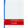 Baier Schneider & Insert Notepad for Use in Ringbinders, A4, 70 g / M2, 4 Parts, Lined, White, 50 sheets