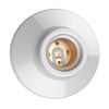 ledscom.de Ceiling Light/lamp Holder Elektra, Porcelain, White Glossy, 1x E27 max. 300W