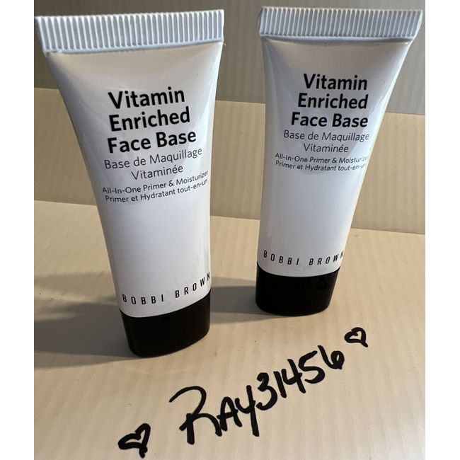 LOT x 2 Bobbi Brown Vitamin Enriched Face Base Priming Moisturizer 1 fl oz Total