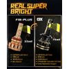 AUXBEAM H7 LED Headlight Bulbs High/Low Beam 120W 6500K 25000LM+Canbus Decoder