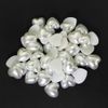 50-pcs 25mm Heart Plastic Pearl Flatback Beads, SP-2819