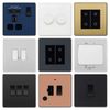 BG Electrical Evolve Single Light Switch, 20A, 2 Way, Matt Black
