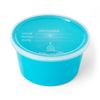 Denture Container with Lid, Aqua, Each