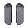 eXtremeRate Soft Touch Grip Brushed Silver Patterned Joy con Handheld Controller Housing with Full Set Buttons, DIY Replacement Shell Case for Nintendo Switch Joycon & Switch OLED Joy con