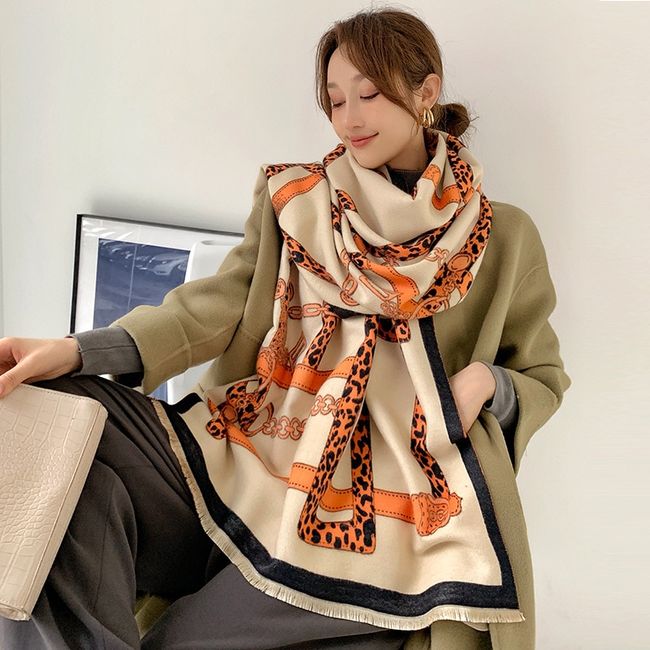 TUPELUO Luxury Brand Winter Cashmere Scarf for Women Design Warm Shawl Thick Pashmina Blanket Tassel Poncho