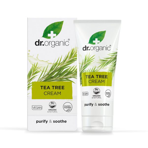 Dr. Organic Tea Tree, Antiseptic Cream, Die zahlreichen Vorteile des Teebaumöls in einer angenehmen Creme, 50 ml