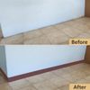 Vinyl Wall Base Baseboard Molding Trim 4"x 40FT Flexible Self Adhesive Brown