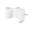 Boost Productivity and Privacy with Our 4 Pack Desk Privacy Divider Panel - for Students, Offices, Libraries