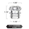 COLETTI Coffee Percolator Glass Top Replacement - (2 Pack) Clear