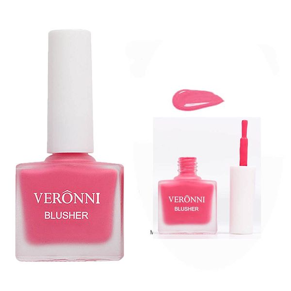 VERONNI Shimmer Fruit Juice Liquid Blusher ，Long Lasting Lightweight Moisturizing Cheek Blush,No stimulation Brighten skin colour Blush Natural Waterproof Cream Blush 401