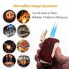 PROMISE Torch Lighter Double Jet Flame Cigar Lighter (Brown Grain)