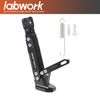 labwork Red Motorcycle Universal Adjustable Foot Side Bracket CNC Aluminum Alloy