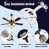 4 42' Replacement Ceiling Fan Blades Arms And 20 screws. (BLACK)