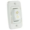 JR Products 12345 White Low Profile Slide-Out Switch with Bezel