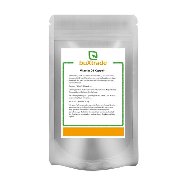 Pack of 360 Vitamin D3 Capsules Sun Vitamin Tablets Buxtrade
