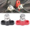 CHEDA Junction Block Power Post Set Insulated Terminal Stud 3/8" Stainless Red & Black