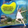 Replacement Enclosure Safety NET ONLY for 12 ft Frame Top Ring 6 Pole Trampoline