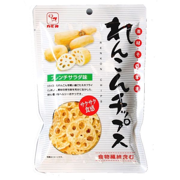 Kamoi Foods Ingredients Direct Lotus Root Chips 0.8 oz (22 g) x 5 Bags