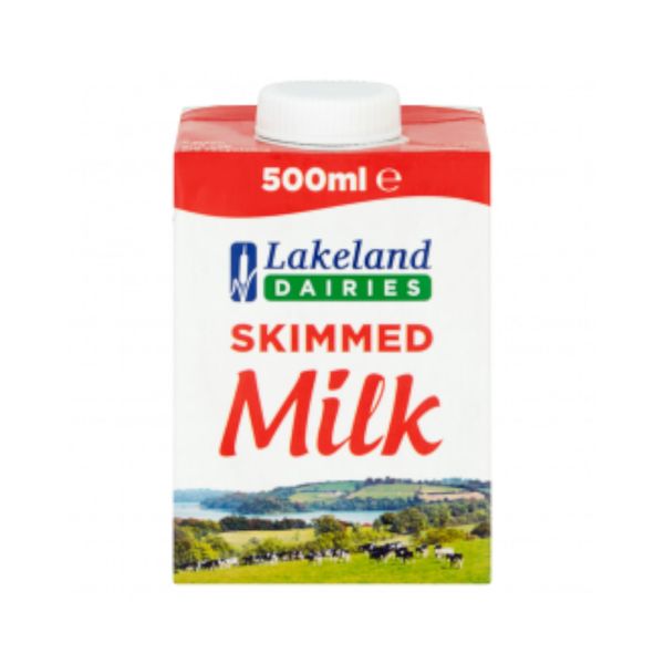 Lakeland Dairies Long Life Skimmed Milk 12x500ml