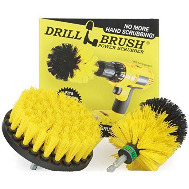 Drillbrush Tile & Grout Cleaning Drill Brush Set, Shower Floor