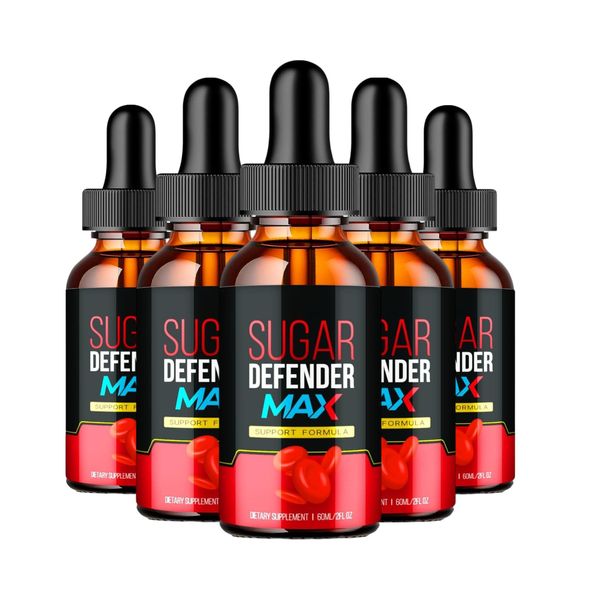 5-Pack Sugar Defender Max Drops, SugarDefender Drops Max Blood Sugar Support