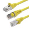 1aTTack.de Network cable CAT 5e foil and braid shielded SFTP network patch cable with 2x RJ45 plugs 2m yellow