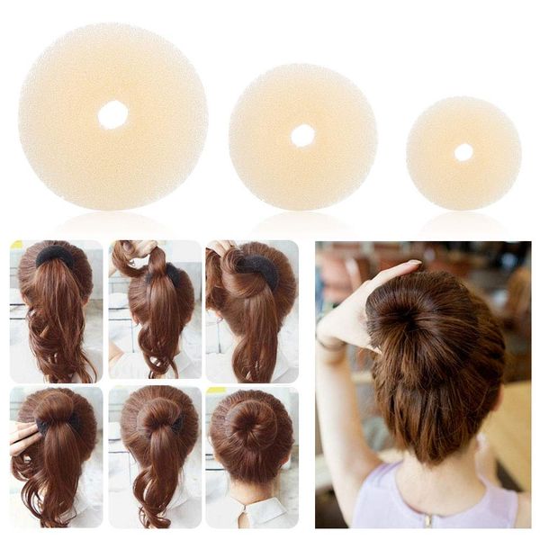 Hair Bun Maker Set, 3PCS Ring Style Donut Donut Bun Maker Hair Doughnut Donut Bun Ring Hair Bun Shaper Set Women Hair Accessories