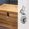 5 Pack Mini Diary Padlock, Small Locks with Keys, Tiny Luggage Locks for Travel, Journal, Jewelry, Backpack, Boxes (Circle, 5)