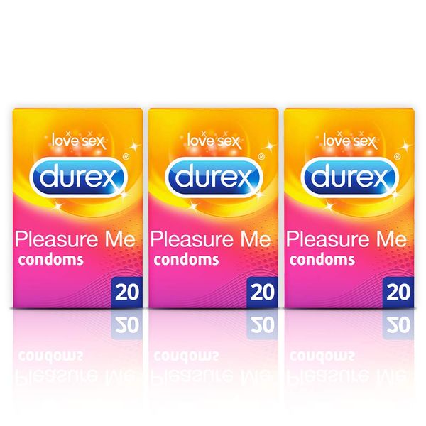 Durex - Pleasure Me Condoms (3 x 20 Pack)