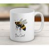 Shopagift Bee Cool Funny Bumblebee with Sunglasses Mug White 11oz Large Ceramic Cup